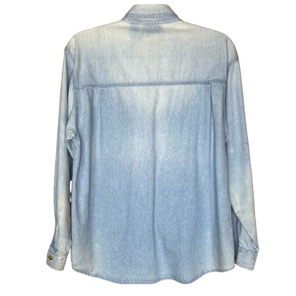 Vintage Sasson Chambray Embroidered Shirt - Picture 9 of 9